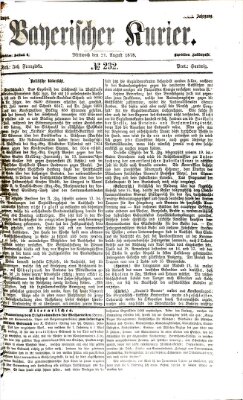 Bayerischer Kurier Mittwoch 21. August 1878