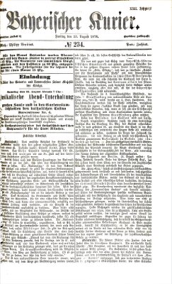 Bayerischer Kurier Freitag 23. August 1878