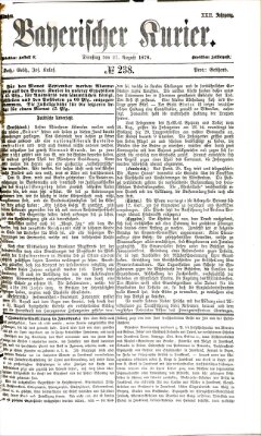 Bayerischer Kurier Dienstag 27. August 1878