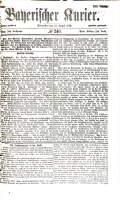 Bayerischer Kurier Donnerstag 29. August 1878