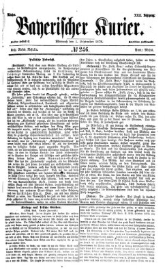 Bayerischer Kurier Mittwoch 4. September 1878