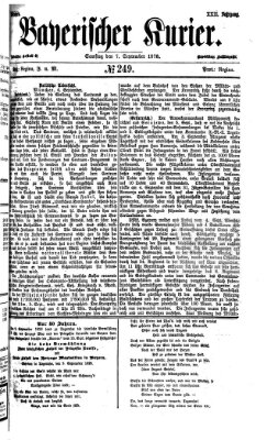 Bayerischer Kurier Samstag 7. September 1878