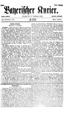 Bayerischer Kurier Dienstag 10. September 1878