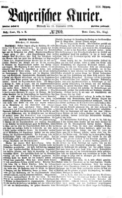 Bayerischer Kurier Mittwoch 18. September 1878