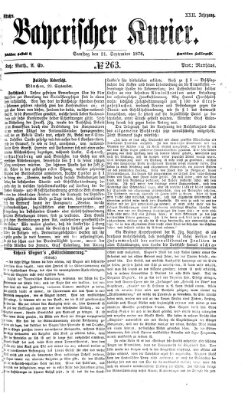 Bayerischer Kurier Samstag 21. September 1878