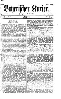 Bayerischer Kurier Freitag 4. Oktober 1878