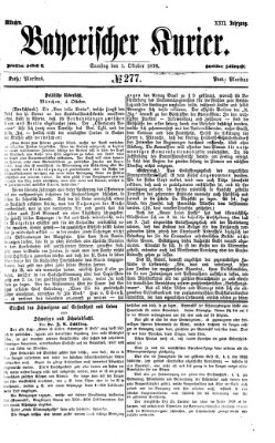 Bayerischer Kurier Samstag 5. Oktober 1878