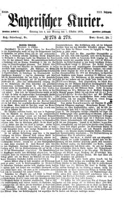 Bayerischer Kurier Montag 7. Oktober 1878