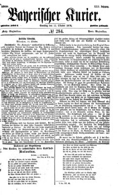 Bayerischer Kurier Samstag 12. Oktober 1878