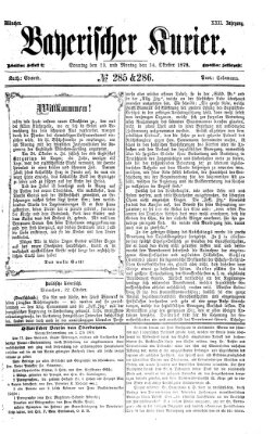 Bayerischer Kurier Montag 14. Oktober 1878