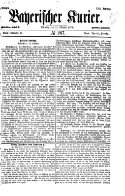 Bayerischer Kurier Dienstag 15. Oktober 1878