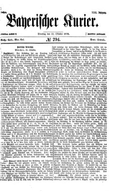 Bayerischer Kurier Dienstag 22. Oktober 1878