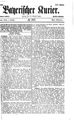 Bayerischer Kurier Freitag 25. Oktober 1878