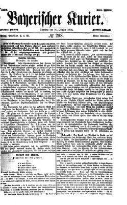 Bayerischer Kurier Samstag 26. Oktober 1878