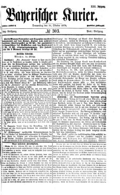 Bayerischer Kurier Donnerstag 31. Oktober 1878