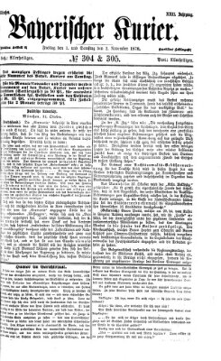 Bayerischer Kurier Freitag 1. November 1878