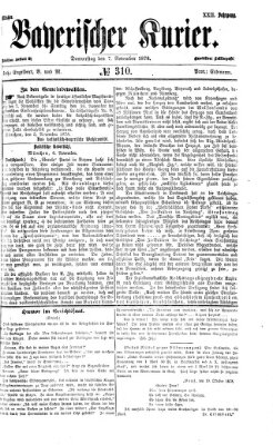 Bayerischer Kurier Donnerstag 7. November 1878