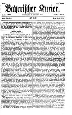 Bayerischer Kurier Mittwoch 27. November 1878