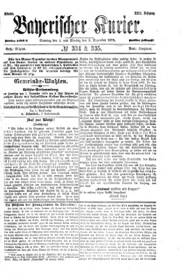 Bayerischer Kurier Sonntag 1. Dezember 1878