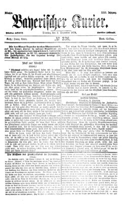 Bayerischer Kurier Dienstag 3. Dezember 1878