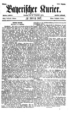 Bayerischer Kurier Samstag 28. Dezember 1878