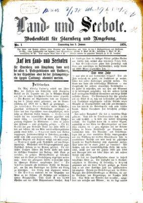 Land- und Seebote Donnerstag 3. Januar 1878