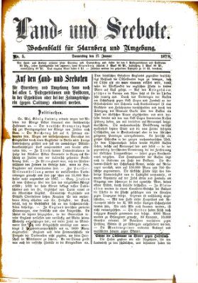 Land- und Seebote Donnerstag 17. Januar 1878