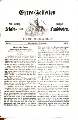 Extra-Felleisen (Würzburger Stadt- und Landbote) Sonntag 13. Januar 1878