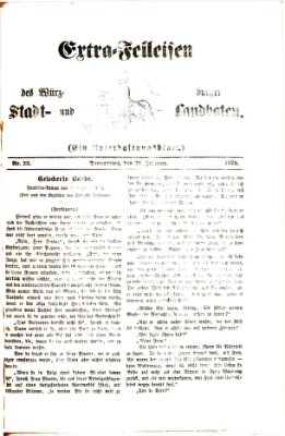 Extra-Felleisen (Würzburger Stadt- und Landbote) Donnerstag 21. Februar 1878