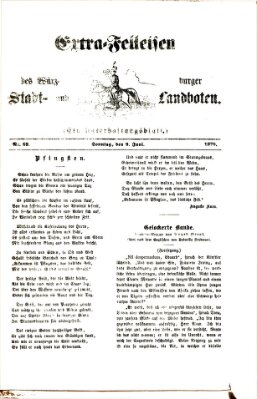 Extra-Felleisen (Würzburger Stadt- und Landbote) Sonntag 9. Juni 1878