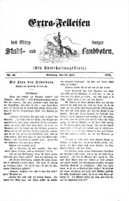 Extra-Felleisen (Würzburger Stadt- und Landbote) Dienstag 23. Juli 1878