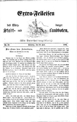 Extra-Felleisen (Würzburger Stadt- und Landbote) Sonntag 28. Juli 1878