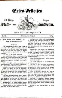 Extra-Felleisen (Würzburger Stadt- und Landbote) Dienstag 30. Juli 1878