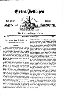 Extra-Felleisen (Würzburger Stadt- und Landbote) Donnerstag 29. August 1878