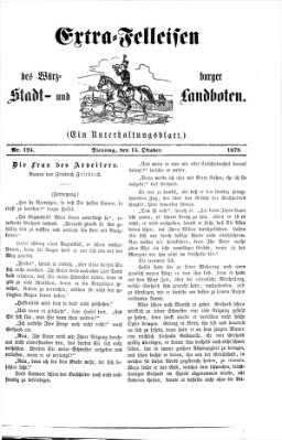 Extra-Felleisen (Würzburger Stadt- und Landbote) Dienstag 15. Oktober 1878