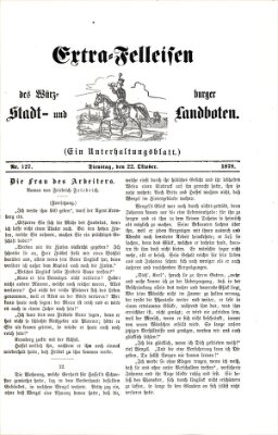 Extra-Felleisen (Würzburger Stadt- und Landbote) Dienstag 22. Oktober 1878