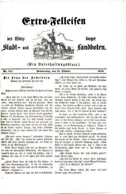 Extra-Felleisen (Würzburger Stadt- und Landbote) Donnerstag 31. Oktober 1878