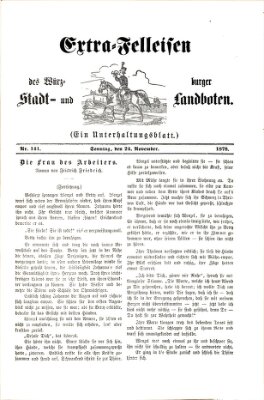 Extra-Felleisen (Würzburger Stadt- und Landbote) Sonntag 24. November 1878