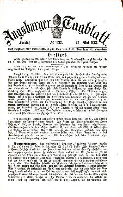 Augsburger Tagblatt Freitag 24. Mai 1878