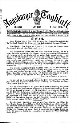 Augsburger Tagblatt Dienstag 4. Juni 1878