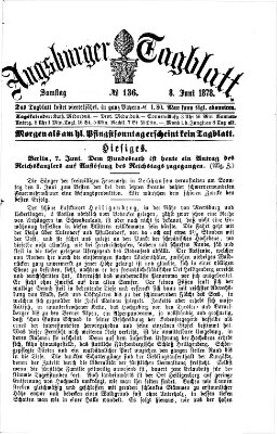 Augsburger Tagblatt Samstag 8. Juni 1878