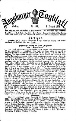 Augsburger Tagblatt Freitag 2. August 1878