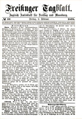 Freisinger Tagblatt (Freisinger Wochenblatt) Freitag 8. Februar 1878