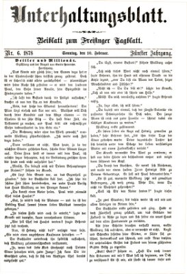 Freisinger Tagblatt (Freisinger Wochenblatt) Sonntag 10. Februar 1878