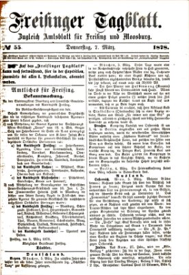 Freisinger Tagblatt (Freisinger Wochenblatt) Donnerstag 7. März 1878