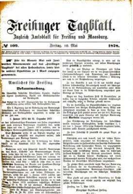 Freisinger Tagblatt (Freisinger Wochenblatt) Freitag 10. Mai 1878