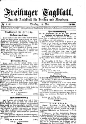 Freisinger Tagblatt (Freisinger Wochenblatt) Dienstag 14. Mai 1878