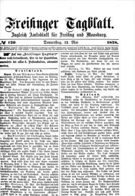 Freisinger Tagblatt (Freisinger Wochenblatt) Donnerstag 23. Mai 1878