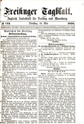 Freisinger Tagblatt (Freisinger Wochenblatt) Dienstag 28. Mai 1878