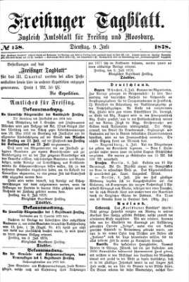 Freisinger Tagblatt (Freisinger Wochenblatt) Dienstag 9. Juli 1878